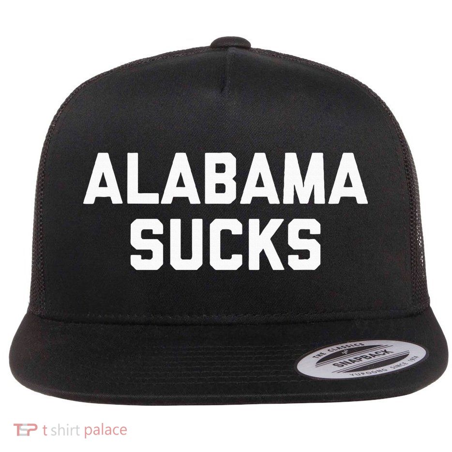 Alabama Sucks Flat Bill Trucker Hat