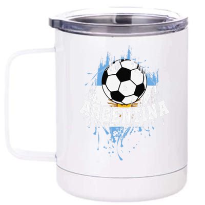 argentina Soccer argentinian Football argentine Futbol 12 oz Stainless Steel Tumbler Cup