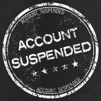 Account Suspended 7 Panel Mesh Trucker Snapback Hat
