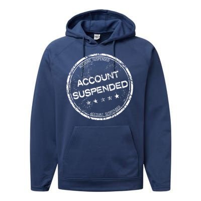 Account Suspended Performance Fleece Hoodie