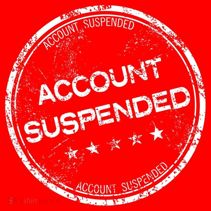 Account Suspended Button