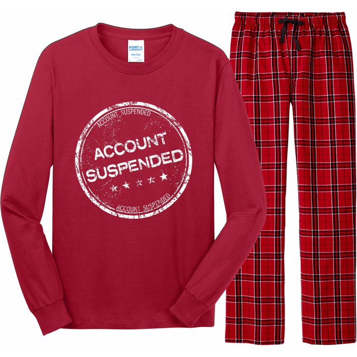 Account Suspended Long Sleeve Pajama Set