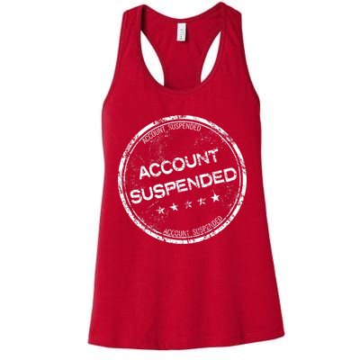 Account Suspended Womens Tank Top