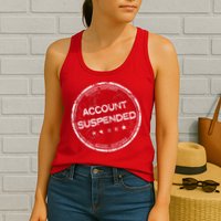 Account Suspended Womens Tank Top