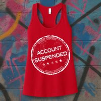 Account Suspended Womens Tank Top