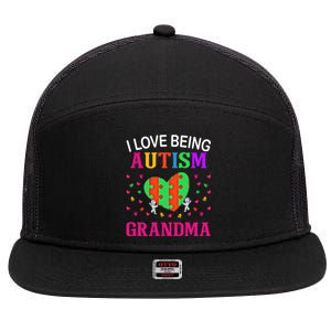 Autism Superpower Autism Mama Gift 7 Panel Mesh Trucker Snapback Hat