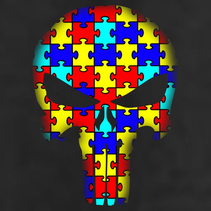 Autism Skull Adult Drive Performance Visor