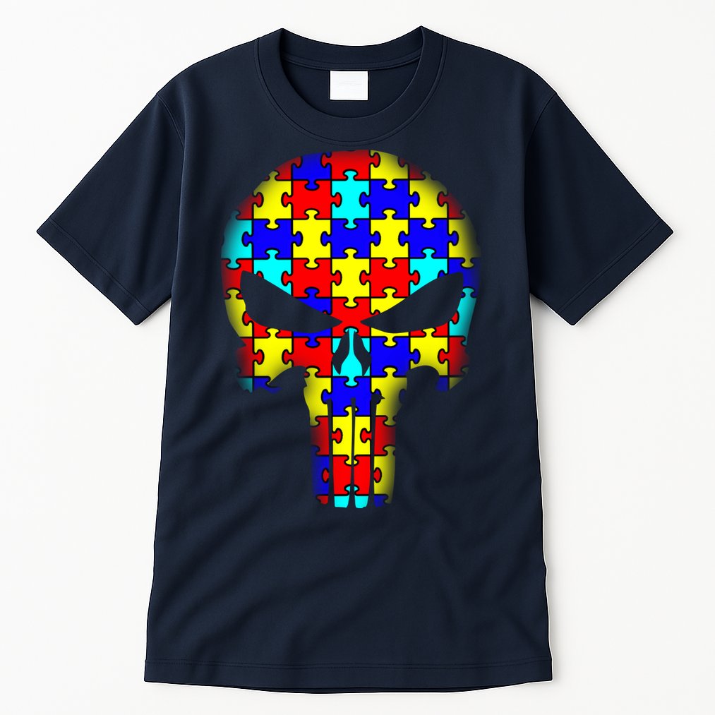Autism Skull Tall T-Shirt