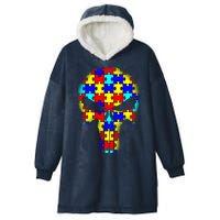 Autism Skull Hooded Wearable Blanket