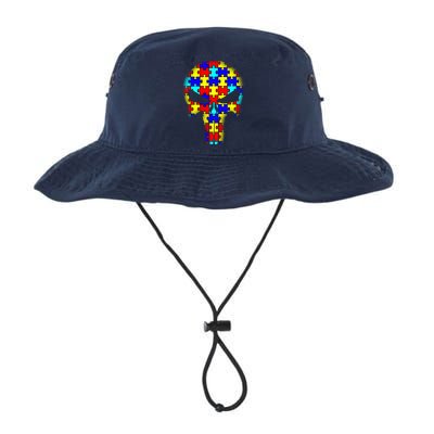 Autism Skull Legacy Cool Fit Booney Bucket Hat