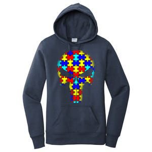 Autism Skull Women's Pullover Hoodie