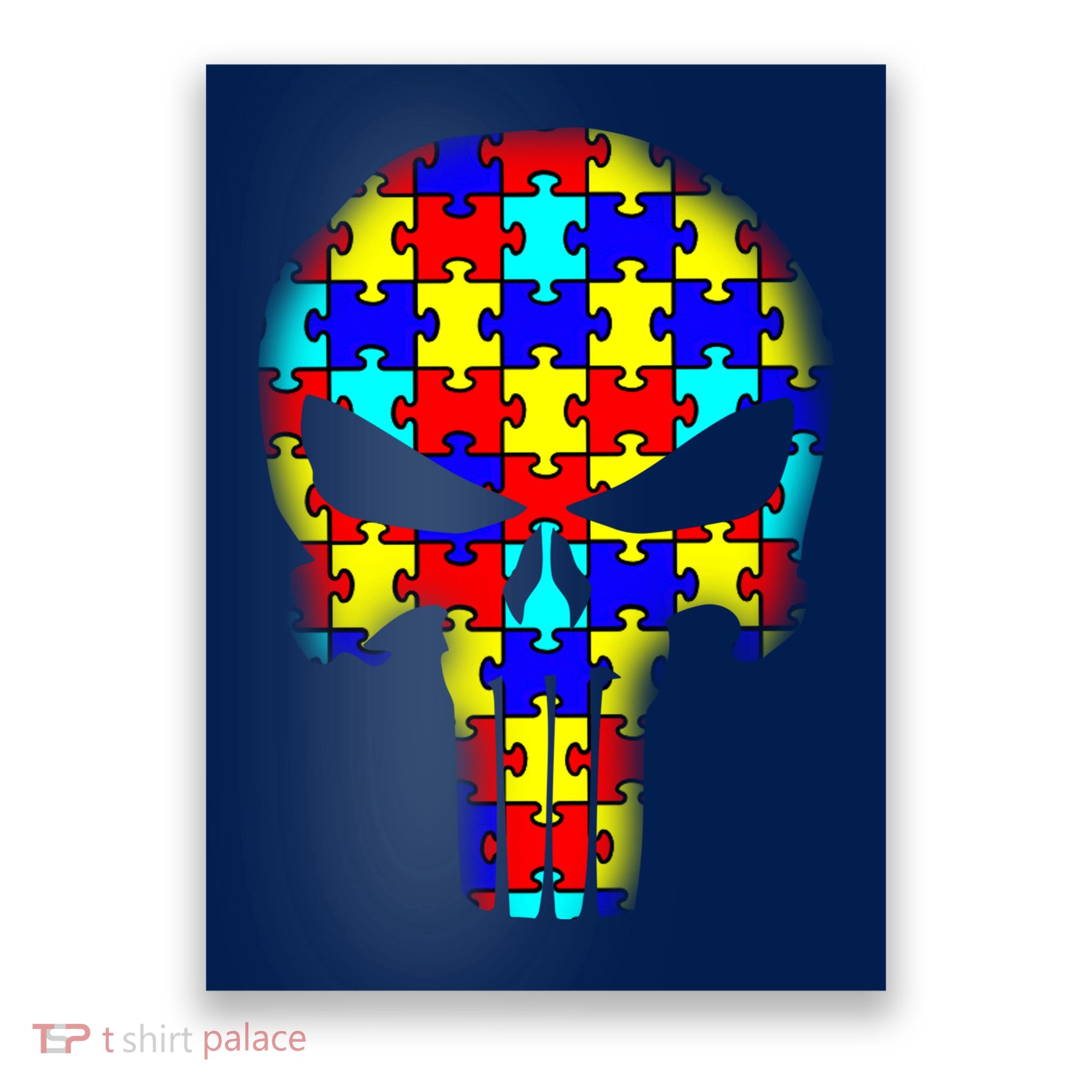 Autism Skull Poster