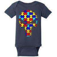 Autism Skull Baby Bodysuit