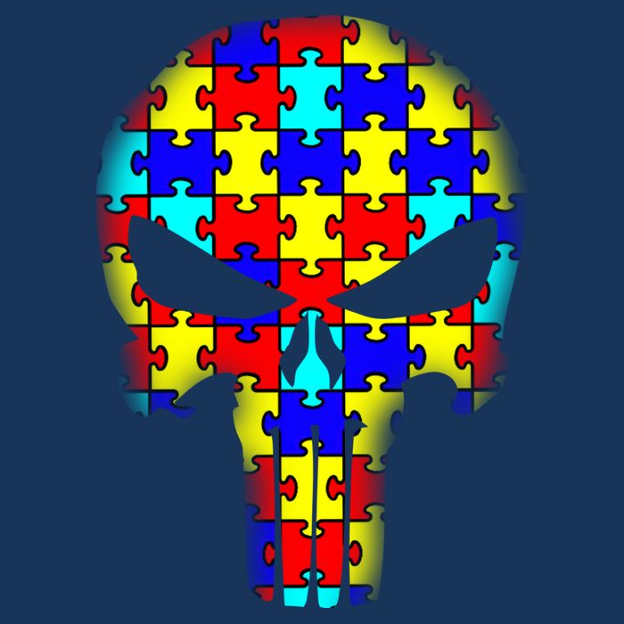 Autism Skull Baby Bodysuit