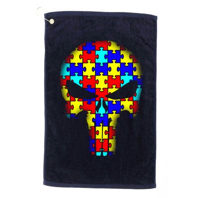Autism Skull Golf Towel