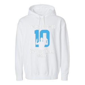 Argentina Soccer Argentinian Flag Futbol Soccer Fan Garment-Dyed Fleece Hoodie