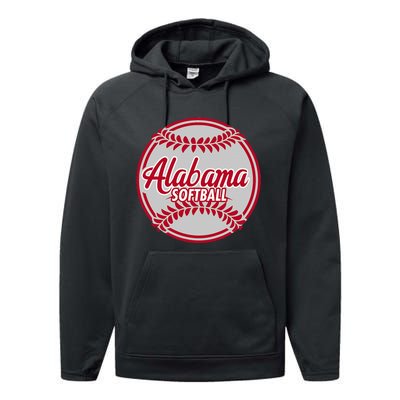 Alabama Softball = Performance Fleece Hoodie