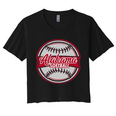 Alabama Softball Women's Crop Top Tee