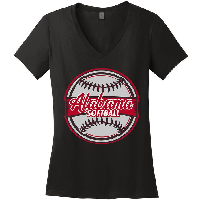 Alabama Softball Women's V-Neck T-Shirt