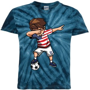 Argentina Soccer Argentinian Flag Pride Soccer Player Kids Tie-Dye T-Shirt