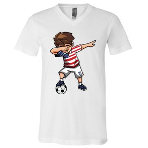 Argentina Soccer Argentinian Flag Pride Soccer Player V-Neck T-Shirt