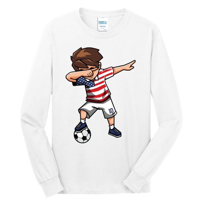 Argentina Soccer Argentinian Flag Pride Soccer Player Tall Long Sleeve T-Shirt