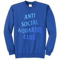 Anti Social Aquarius Club Birth Sign Aquarius Zodiac Cute Gift Sweatshirt