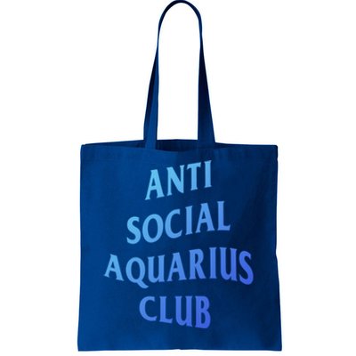 Anti Social Aquarius Club Birth Sign Aquarius Zodiac Cute Gift Tote Bag