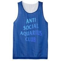 Anti Social Aquarius Club Birth Sign Aquarius Zodiac Cute Gift Mesh Reversible Basketball Jersey Tank