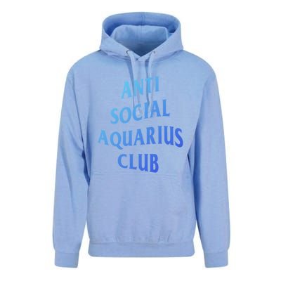 Anti Social Aquarius Club Birth Sign Aquarius Zodiac Cute Gift Unisex Surf Hoodie