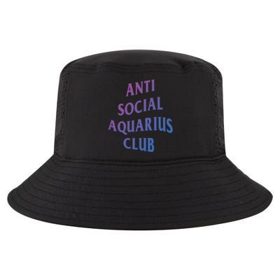 Anti Social Aquarius Club Birth Sign Aquarius Zodiac Cute Gift Cool Comfort Performance Bucket Hat