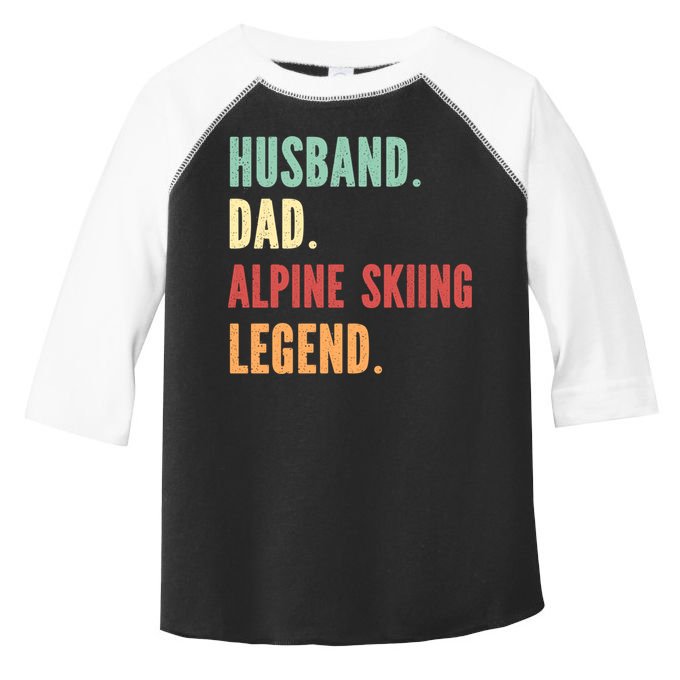 Alpine Skiing Athlete Dad Husband Father Gift Toddler Fine Jersey T-Shirt