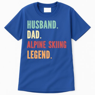 Alpine Skiing Athlete Dad Husband Father Gift Tall T-Shirt