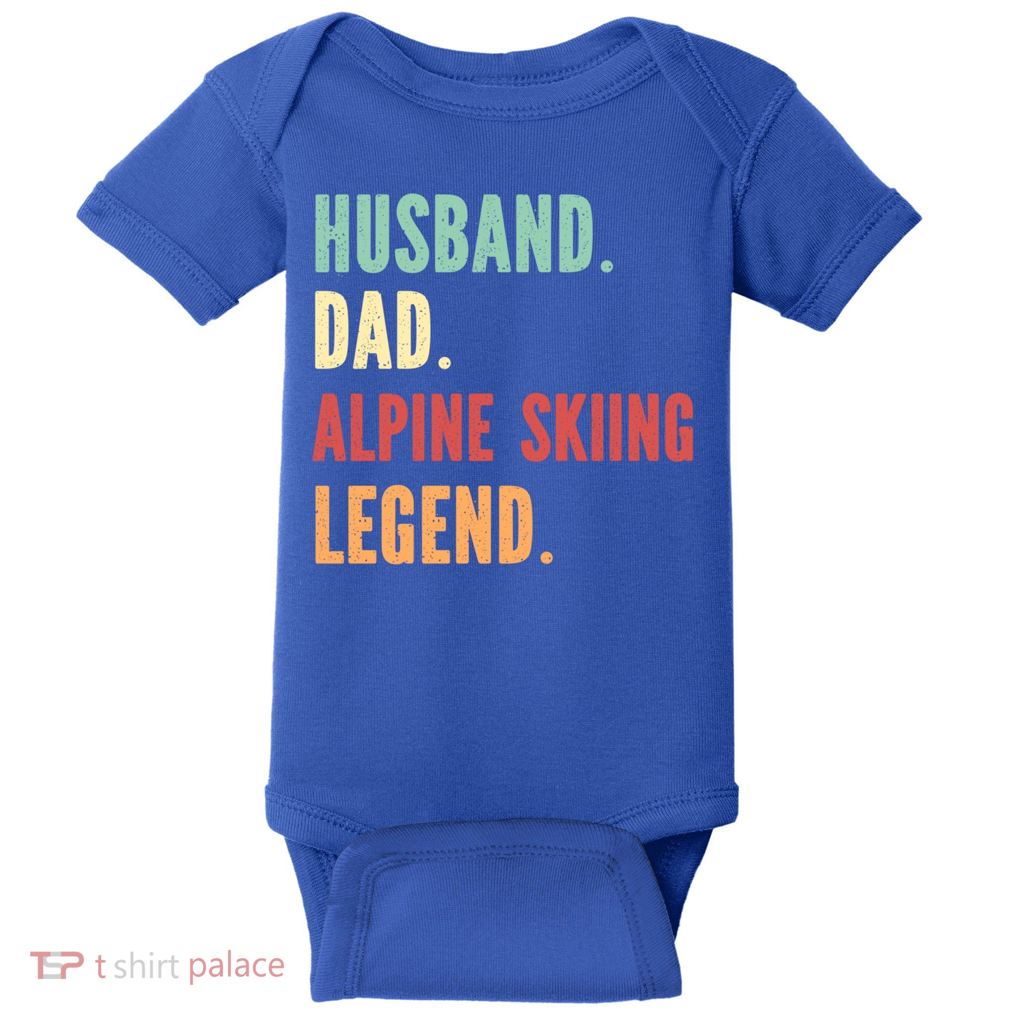 Alpine Skiing Athlete Dad Husband Father Gift Baby Bodysuit