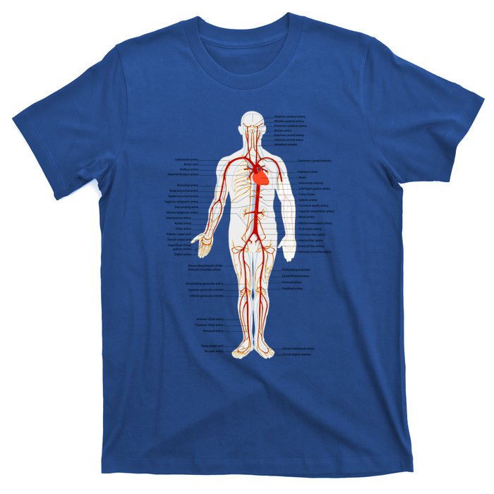 Arterial System Anatomy Heart Vascular Medical Gift T-Shirt