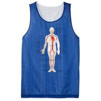 Arterial System Anatomy Heart Vascular Medical Gift Mesh Reversible Basketball Jersey Tank