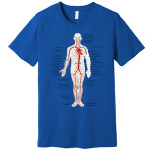 Arterial System Anatomy Heart Vascular Medical Gift Premium T-Shirt