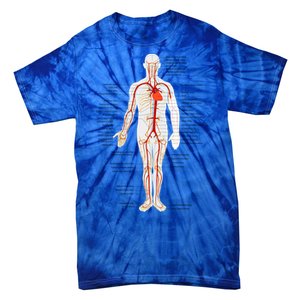 Arterial System Anatomy Heart Vascular Medical Gift Tie-Dye T-Shirt