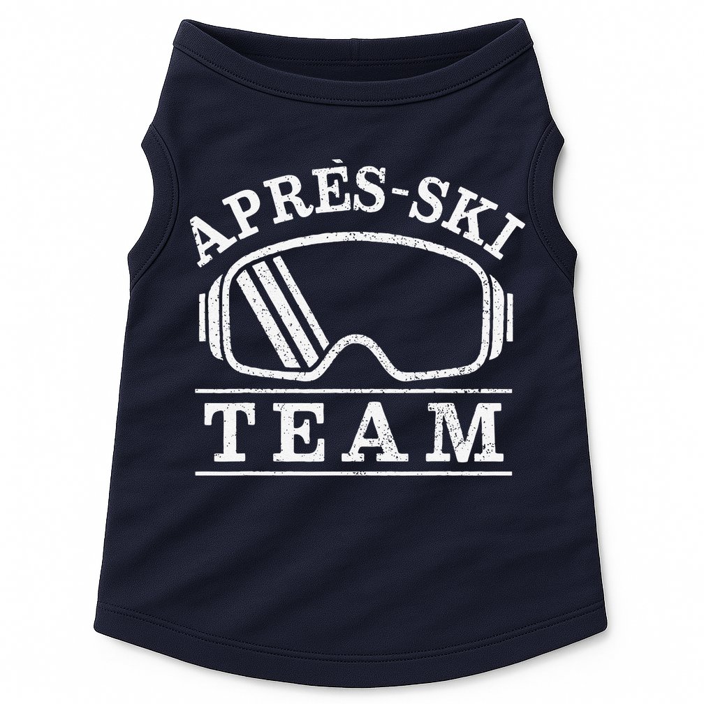 Apres Ski All Day Ski Cool Skier Winter Sports Skiing Doggie Tank