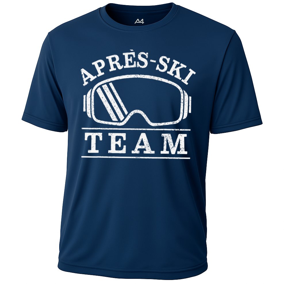 Apres Ski All Day Ski Cool Skier Winter Sports Skiing Cooling Performance Crew T-Shirt