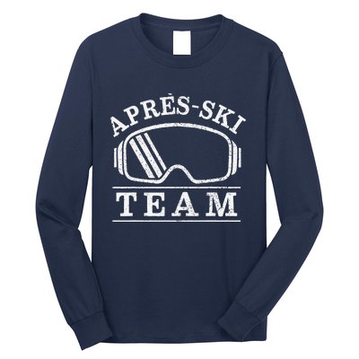 Apres Ski All Day Ski Cool Skier Winter Sports Skiing Long Sleeve Shirt