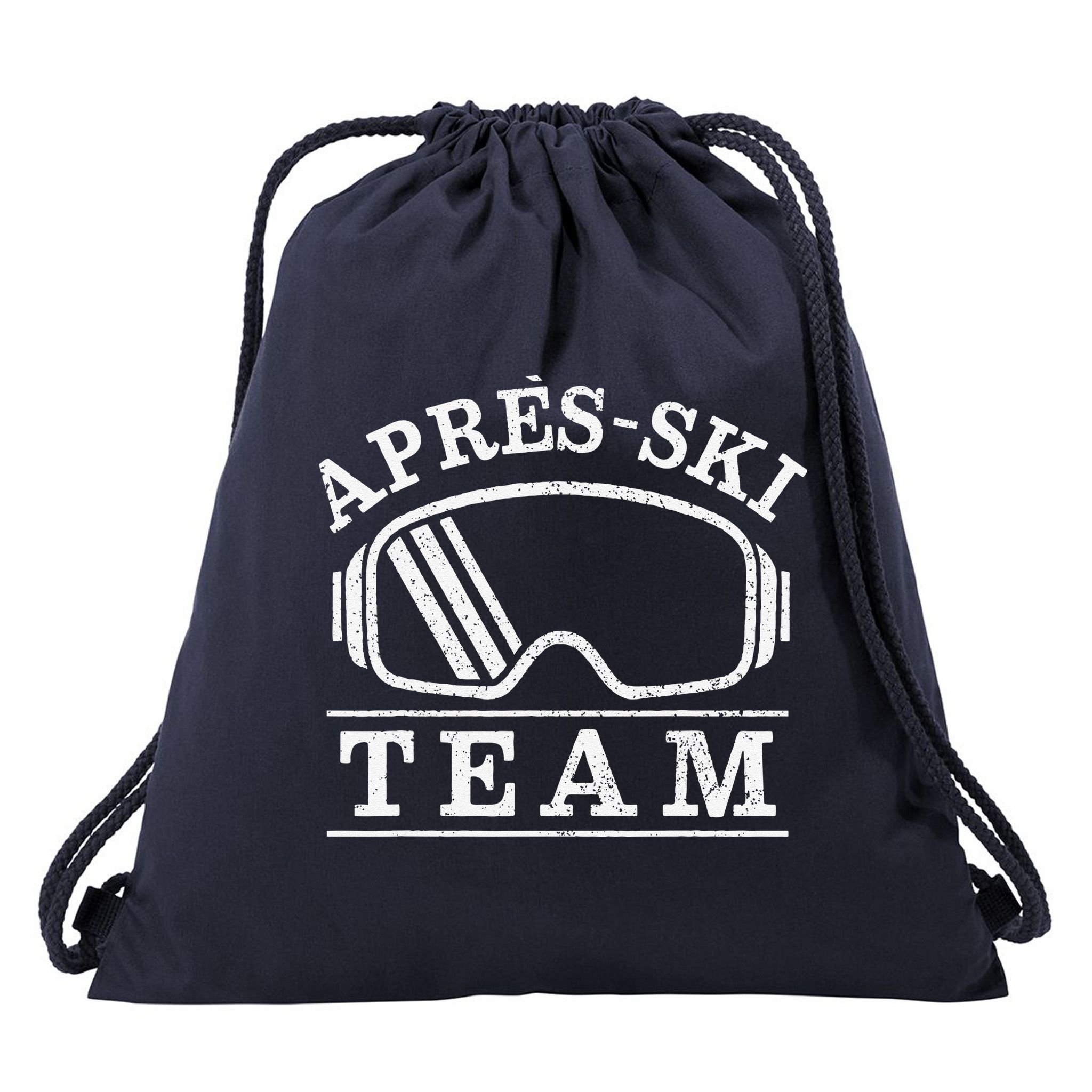 Apres Ski All Day Ski Cool Skier Winter Sports Skiing Drawstring Bag