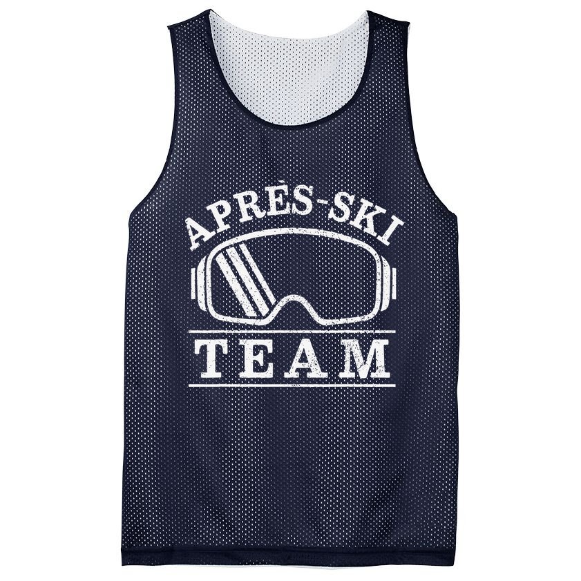 Apres Ski All Day Ski Cool Skier Winter Sports Skiing Mesh Reversible Basketball Jersey Tank