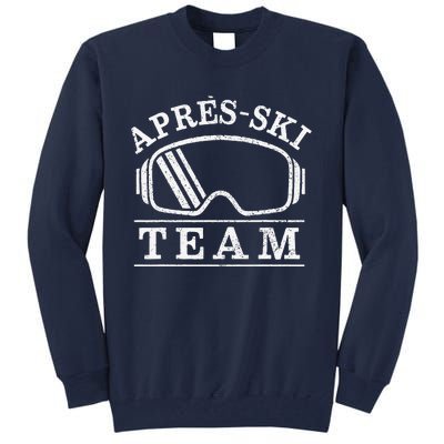 Apres Ski All Day Ski Cool Skier Winter Sports Skiing Tall Sweatshirt