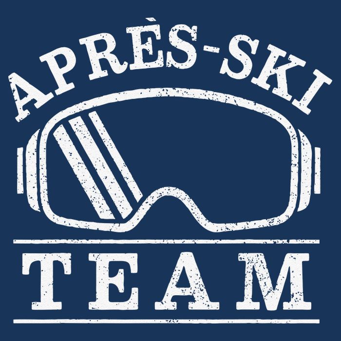Apres Ski All Day Ski Cool Skier Winter Sports Skiing Womens T-Shirt