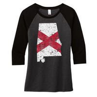 Alabama State Alabama Lover Alabama Women's Tri-Blend 3/4-Sleeve Raglan Shirt