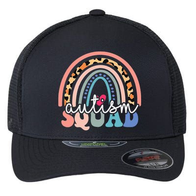 Autism Squad Autism Awareness Support Kindness Flexfit Unipanel Trucker Cap