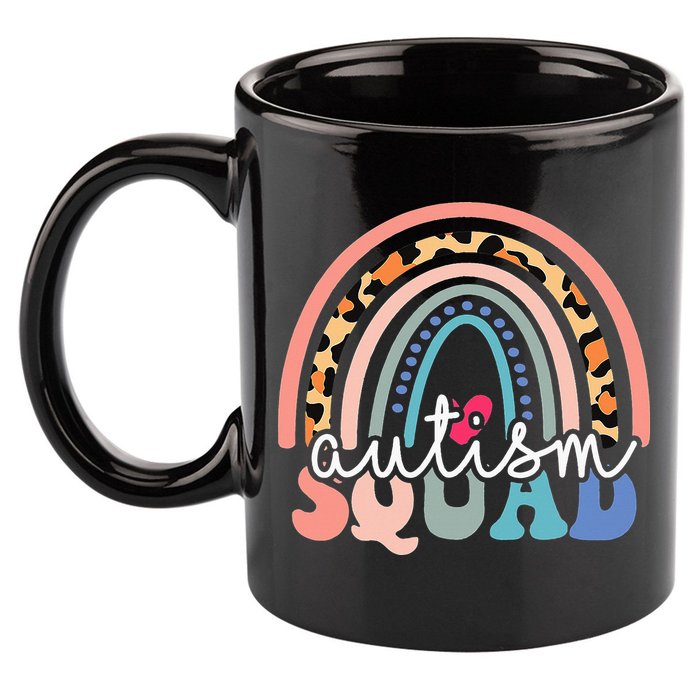 Autism Squad Autism Awareness Support Kindness 11oz C Handle Ceramic Mug