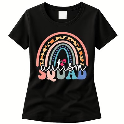 Autism Squad Autism Awareness Support Kindness Womens T-Shirt