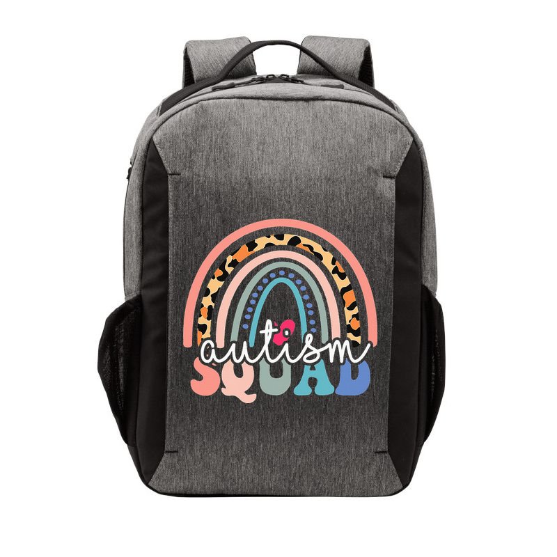 Autism Squad Autism Awareness Support Kindness Vector Backpack